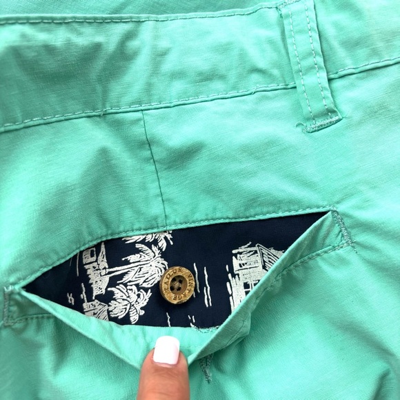 Taylor Vintage Turquoise Hybrid 9" Drawstring Men Stretch Walking Short Size 42 - Picture 10 of 13